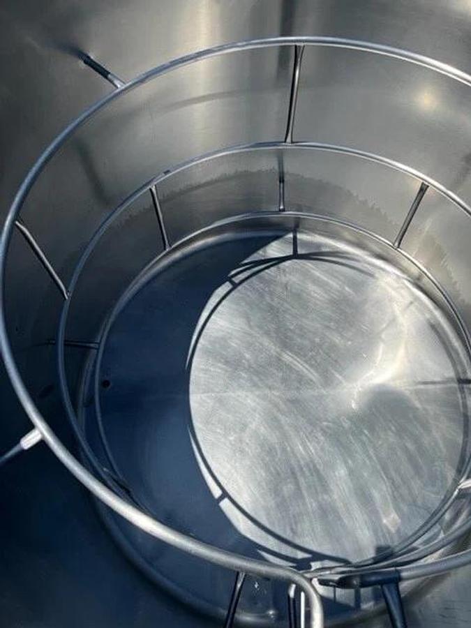 1500 Gallon Stainless Steel Jacketed Tanks Sanitary Open Top total of 6