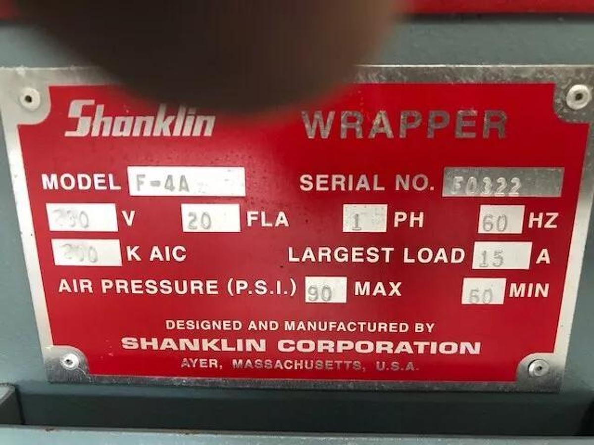Used Shanklin F4A F-4A  Horizontal Flow Wrapper Automatic Continuous motion Form Fill