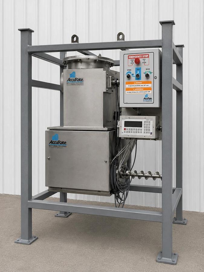 Used AccuRate Loss-In-Weight Gravimetric Dry Material Feeder w/ Stainless Hopper & Co