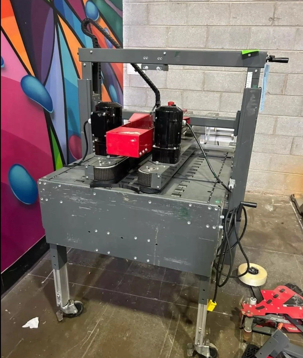 Used 3M-Matic 8000A Top&Bot Case Sealer w/ BEL 505G4 Semi-Automatic Case Erector 2018