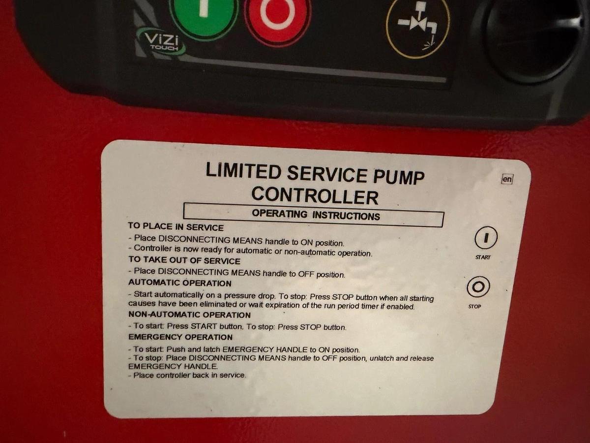 Geo-Systems USA Fire Pump Package Industrial Fire Protection System Skid