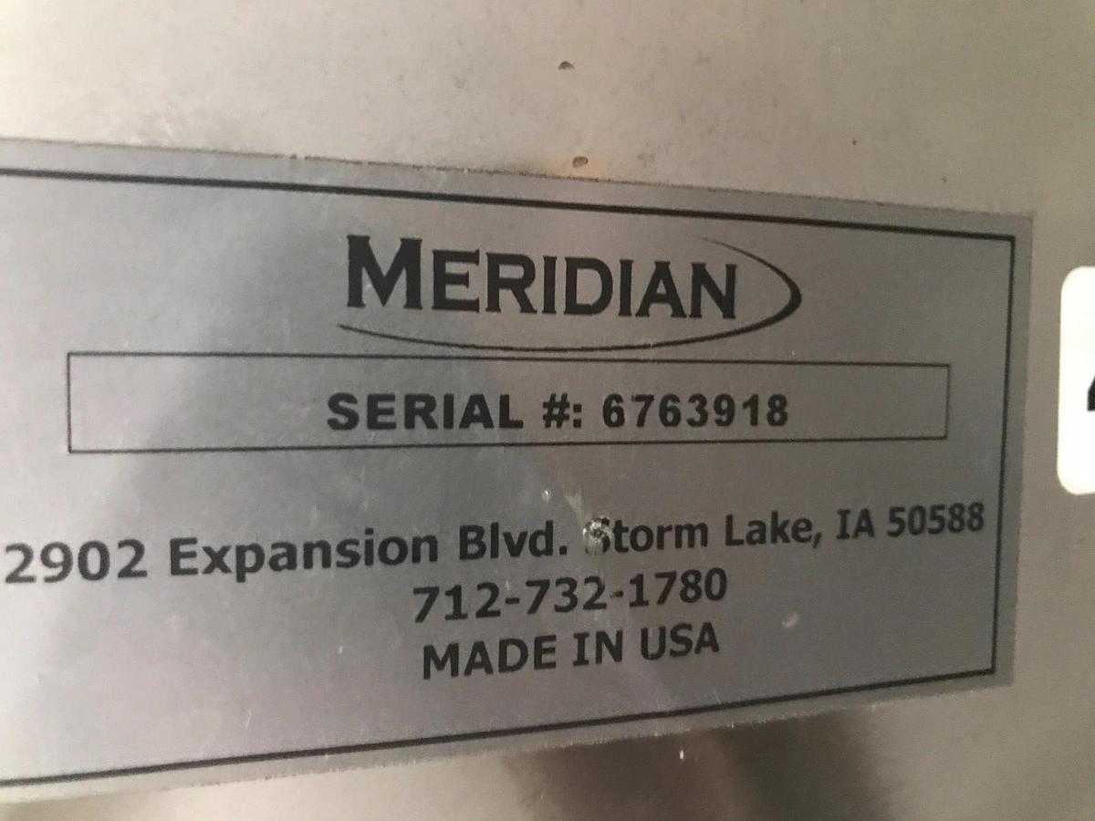 Used 3400 Gallon Mfg By Meridian Stainless Steel Vertical Storage Tank Very Clean