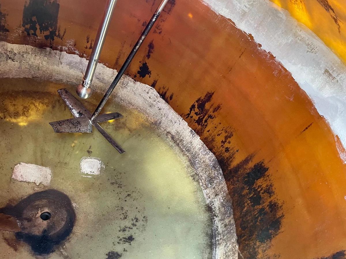 Used 500 Gallon 304 Stainless Steel Food Grade Tank with Dome Top and Cone Bottom