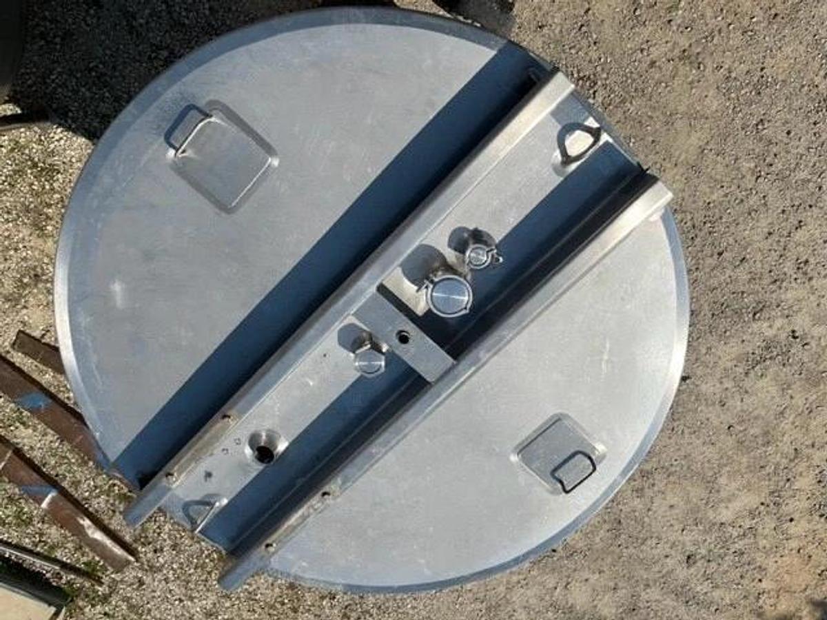 1000 Gallon 316L Stainless Steel Walker Jacketed Mix Tank Dish Bottom split lid