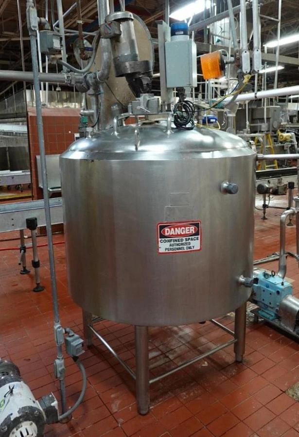Used 300 Gallon CREAMERY PACKAGING CP 300 Insulated Mix Tank - Stainless Steel