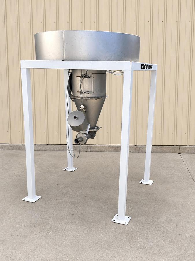 Used VAC-U-MAX Stainless Steel Vacuum Receiver Hopper Pneumatic Conveyor System