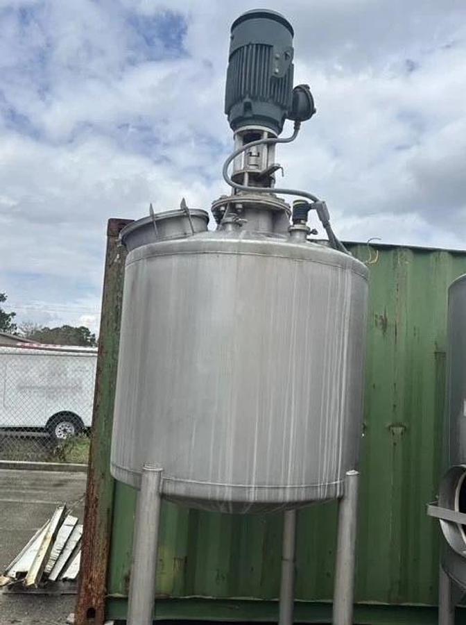 Used 500 Gallon ARDE Barinco Stainless High Shear Homogenizer Emulsifier Mixer 15HP