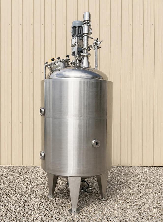 Used 500 Gallon Scrape Surface 316 Stainless Steel Jacketed Processor Single Motion