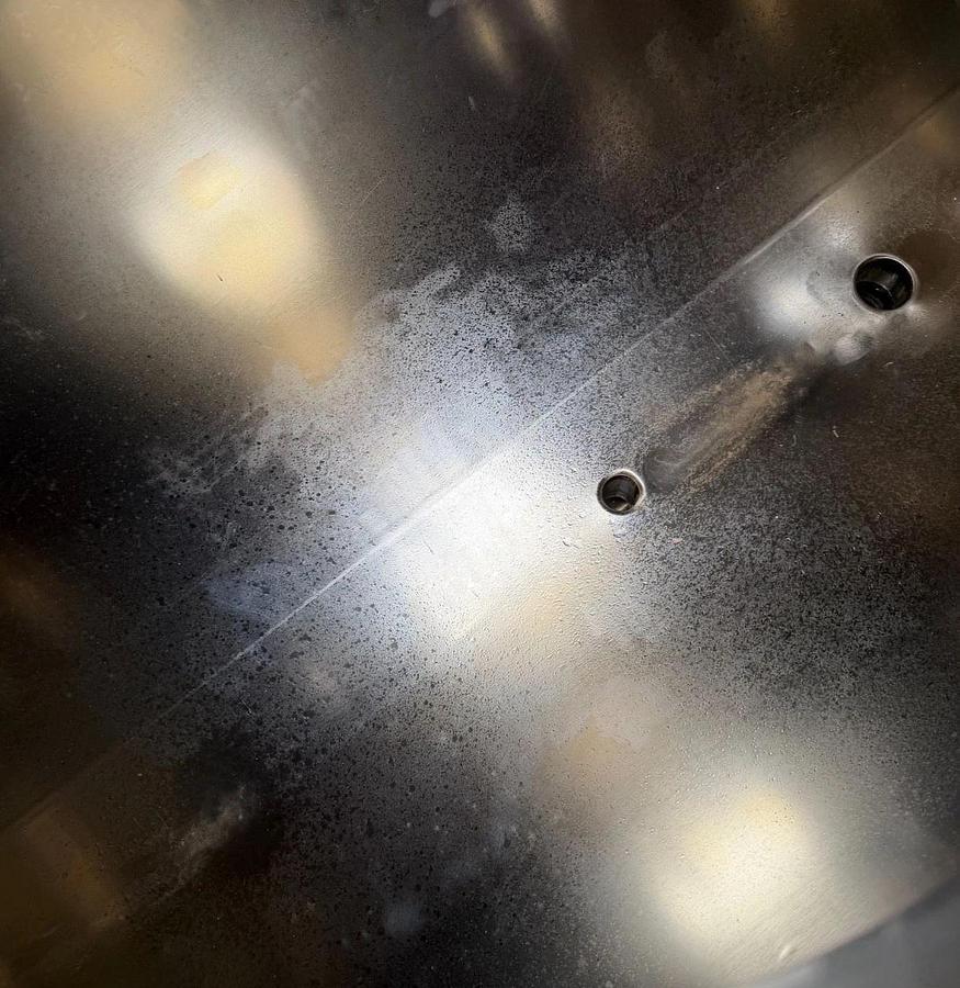 Used 750 Gallon Horizontal Holding Tank - 316 L Stainless Steel Tank w/skid