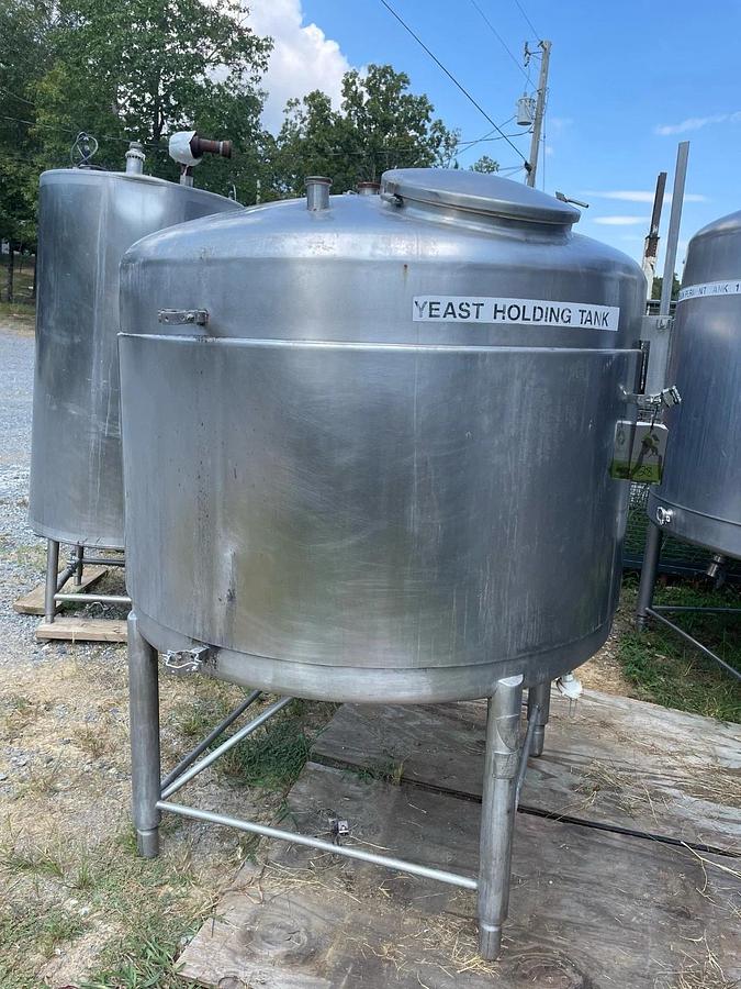 Used 500 Gallon Jacketed 304 Stainless Steel  w Cone bottom 50 PSI