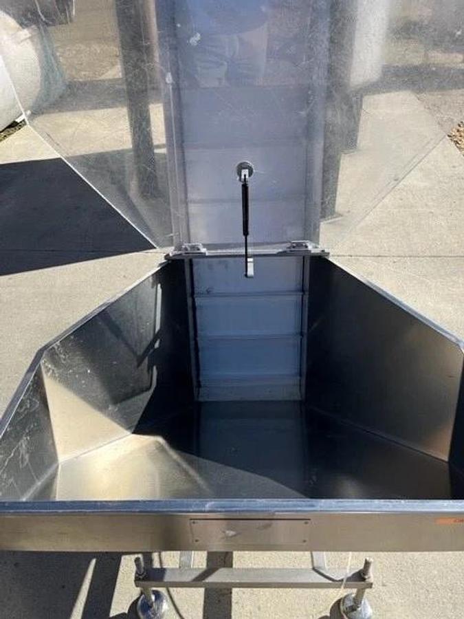 Used Incline Conveyor Stainless Steel Capmatic Elevator Hopper Food Grade