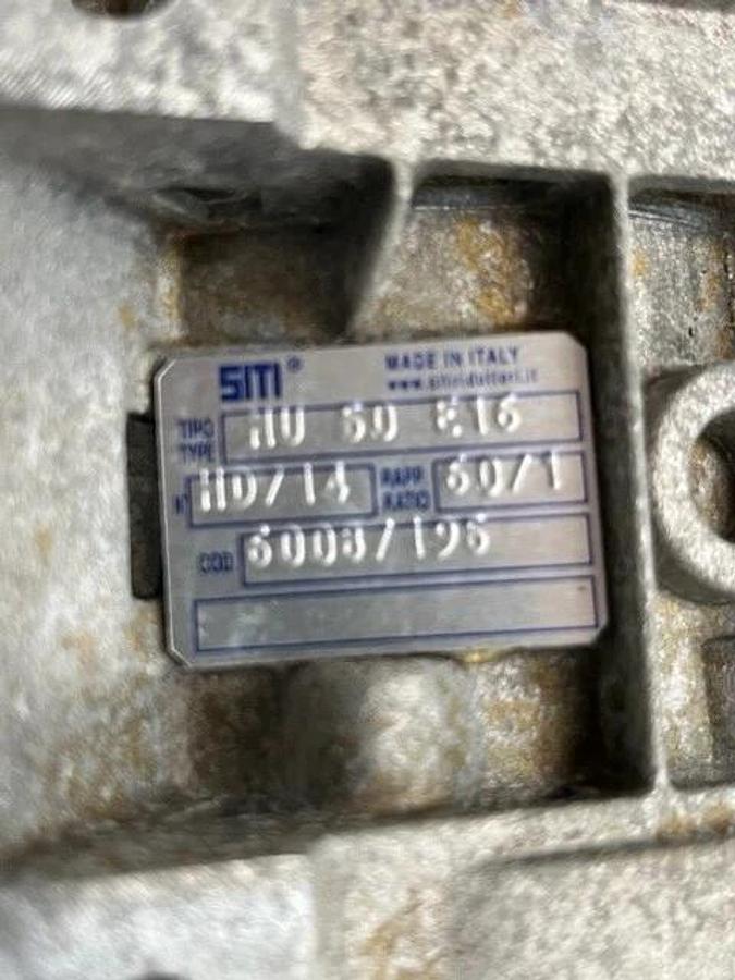 Used 50 Gallon 316 Stainless Steel Mixing Tank W top Mounted 3/4 HP Mixer