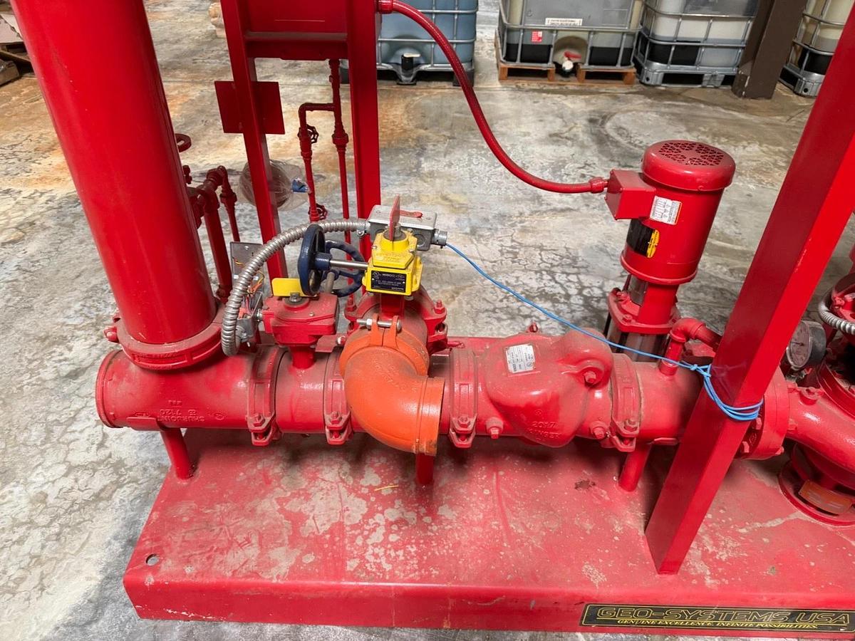 Geo-Systems USA Fire Pump Package Industrial Fire Protection System Skid