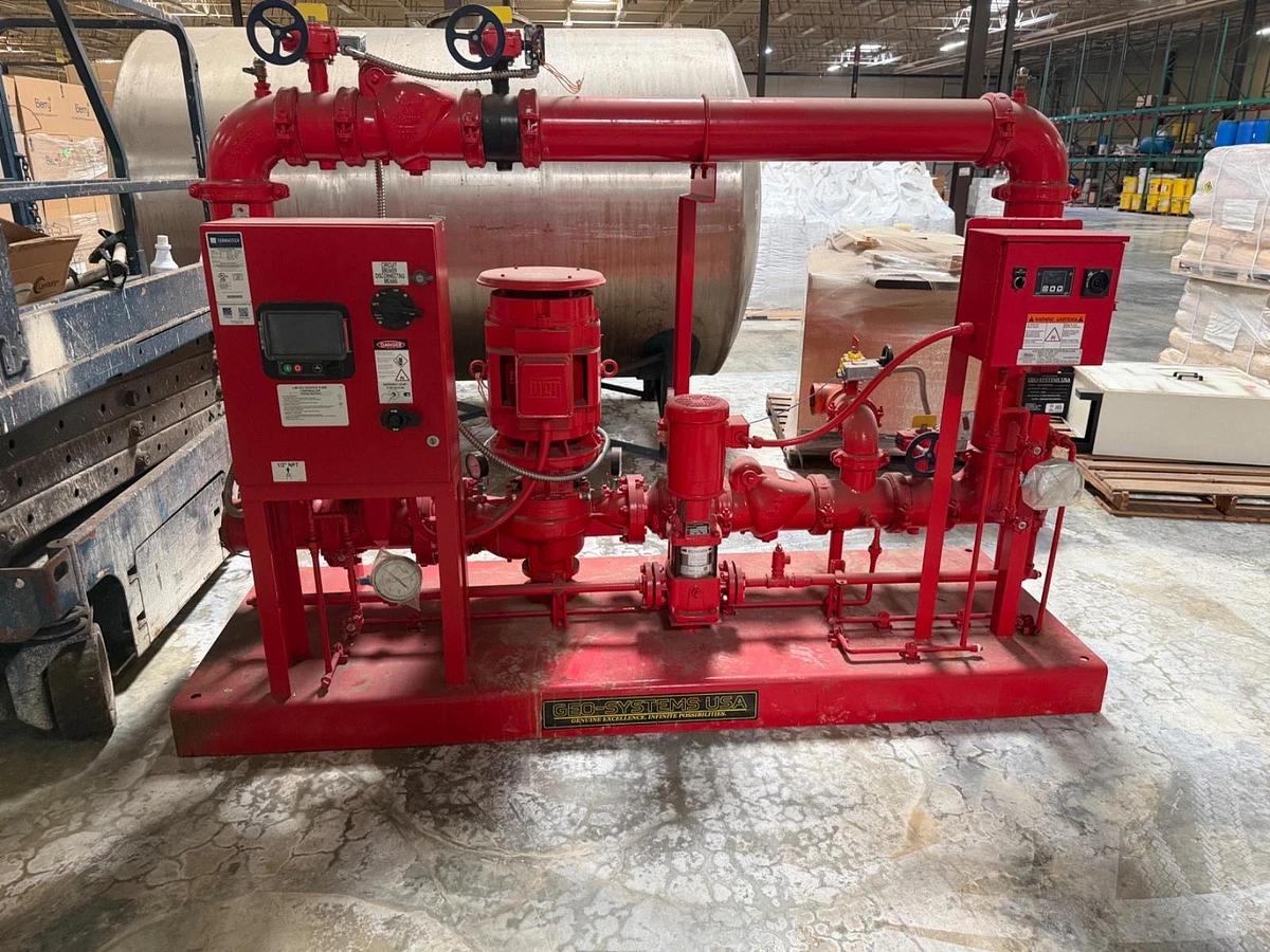 Geo-Systems USA Fire Pump Package Industrial Fire Protection System Skid