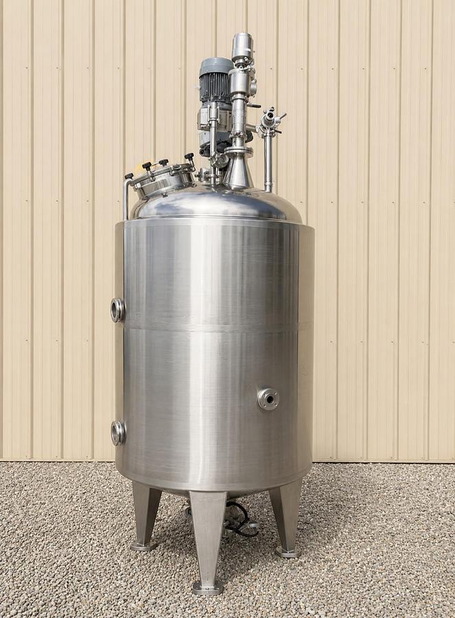 Used 500 Gallon Scrape Surface 316 Stainless Steel Jacketed Processor Single Motion