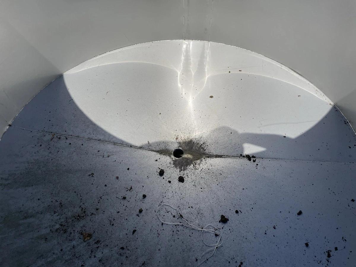 600 Gallon , 500 Working Capacity 304 Stainless Steel Mix Tank Cone Bottom Open