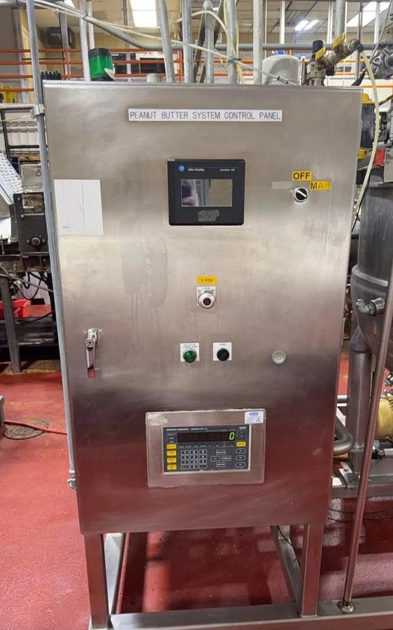 Used Groen TA-150 Stainless Steel Jacketed Scrape Surface Kettle Skid & Pumps Heat X