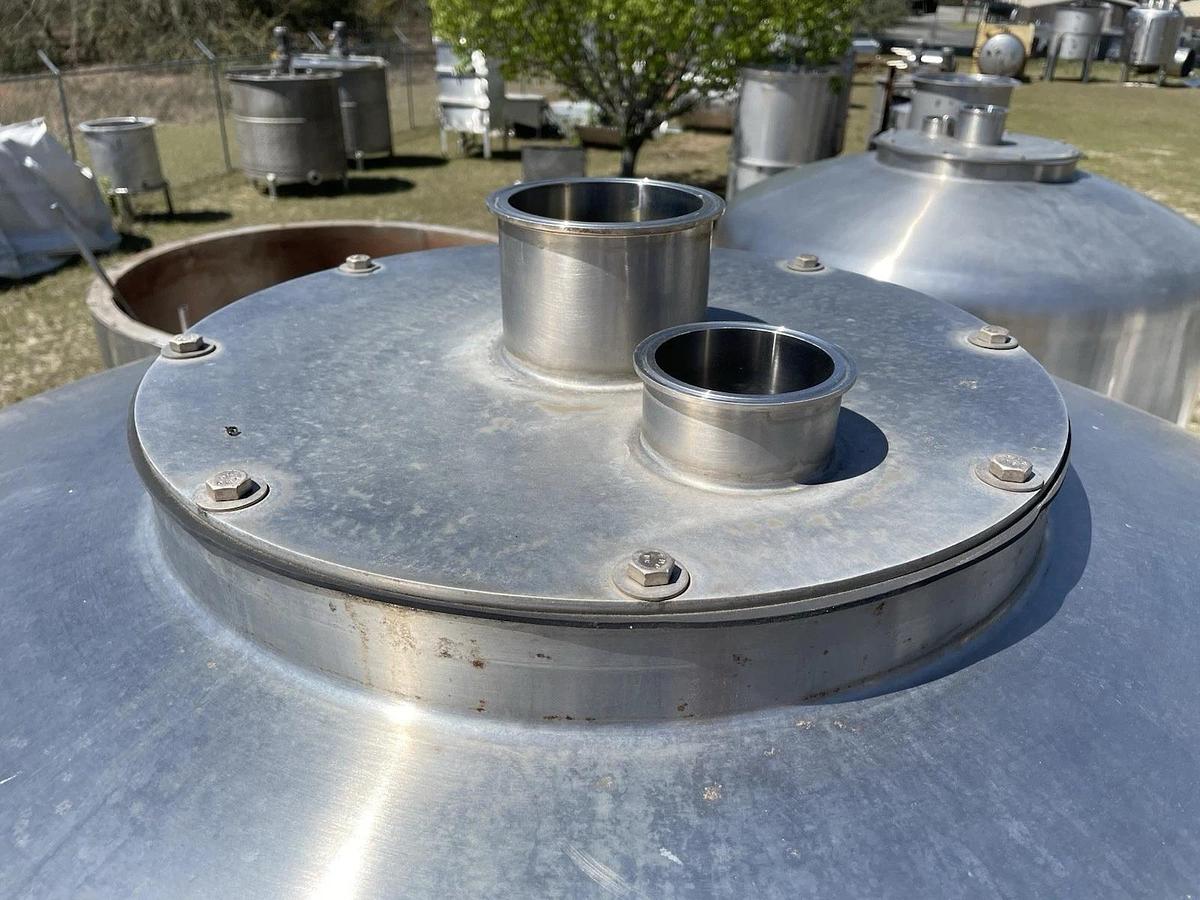 Used 500 Gallon Stainless Steel Storage Tank Mfg By HARRY HOLLAND AND SON