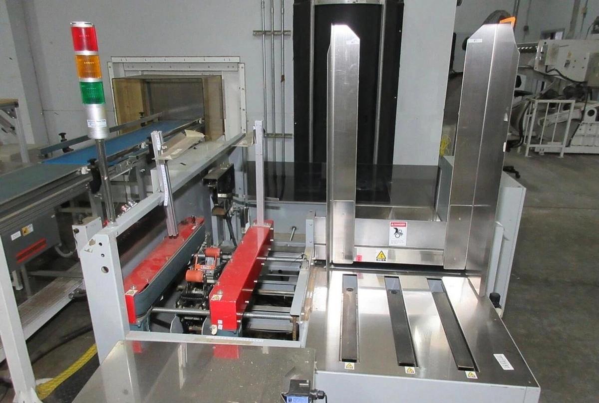 Used 3M Automatic Case Erector Mdl 210 CF Bottom Taper Box Former up to 10 CPM