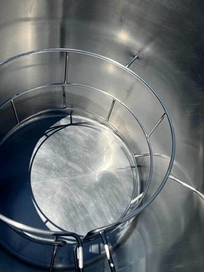 1500 Gallon Stainless Steel Jacketed Tanks Sanitary Open Top total of 6