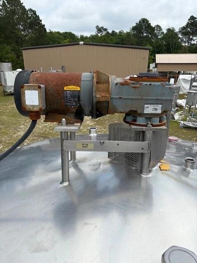 Used 1500 Gallon Stainless Steel Jacketed Processor mfg Chester Jensen Sweep Agitatio