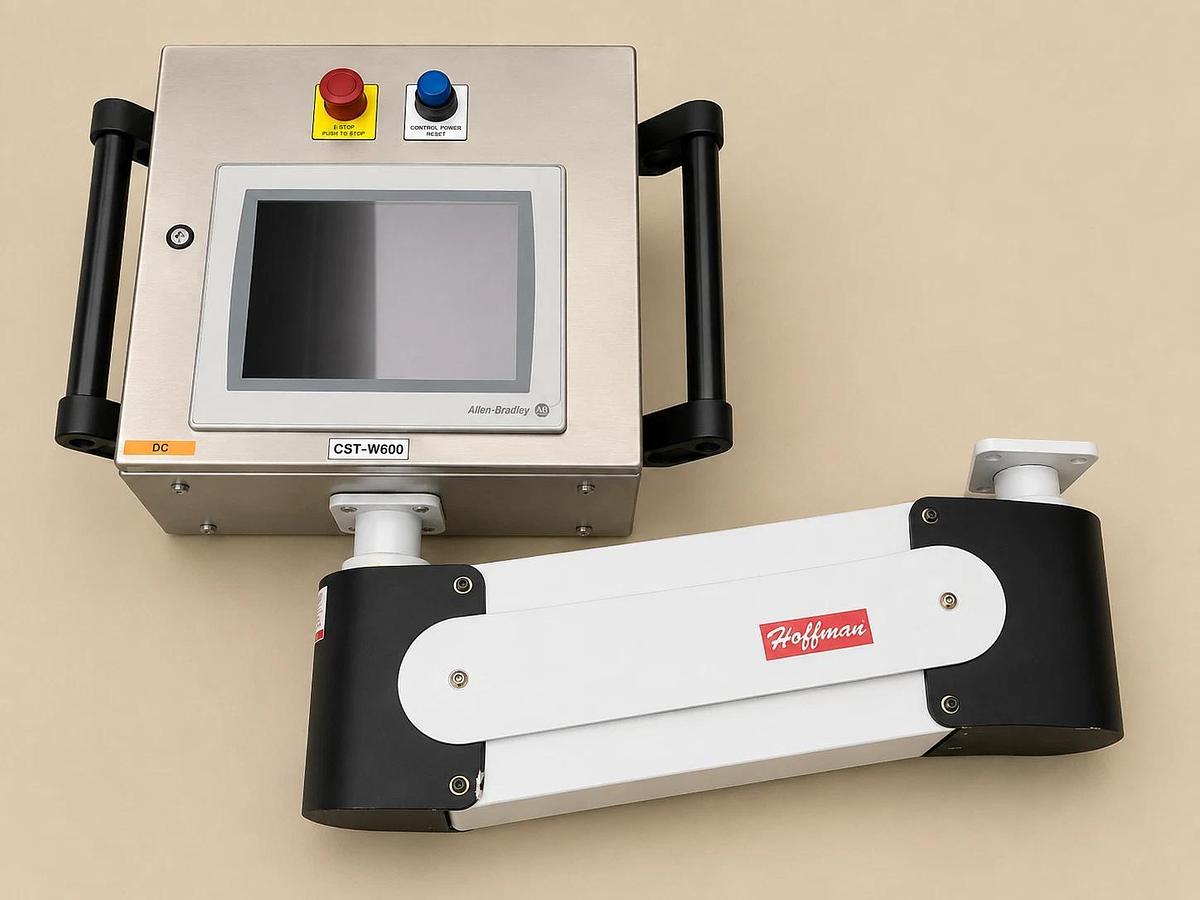 Used NEW Hoffman HMI Operator Station Allen Bradley PanelView Plus 7 Swing Arm
