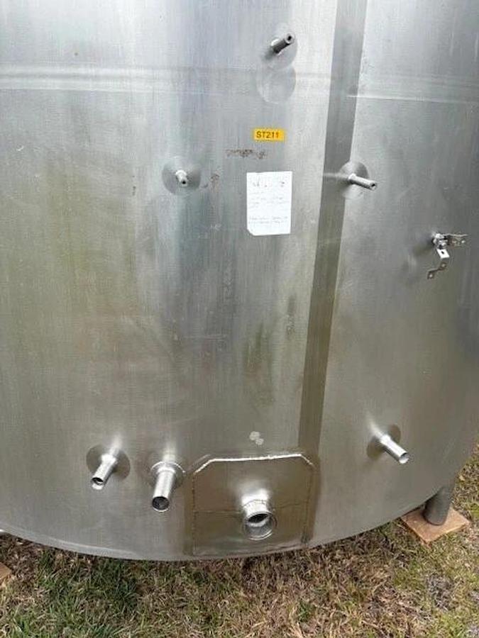 Used 3000 Gallon Stainless Steel Jacketed Processor mfg by DCI 60 PSI Sweep Agit