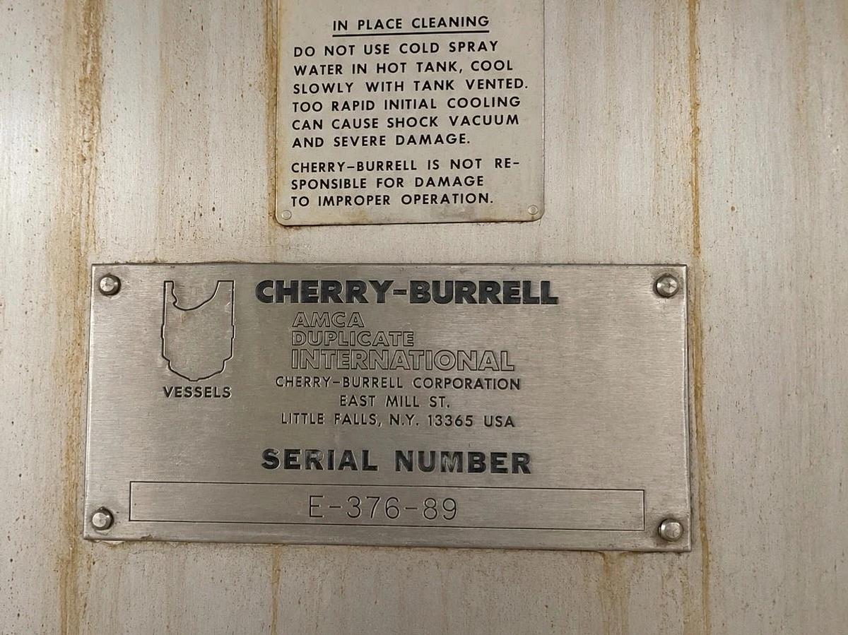 Used 4000 Gallon SS Cherry-Burrell Stainless Steel Dual Motion Mixing Processor Tank