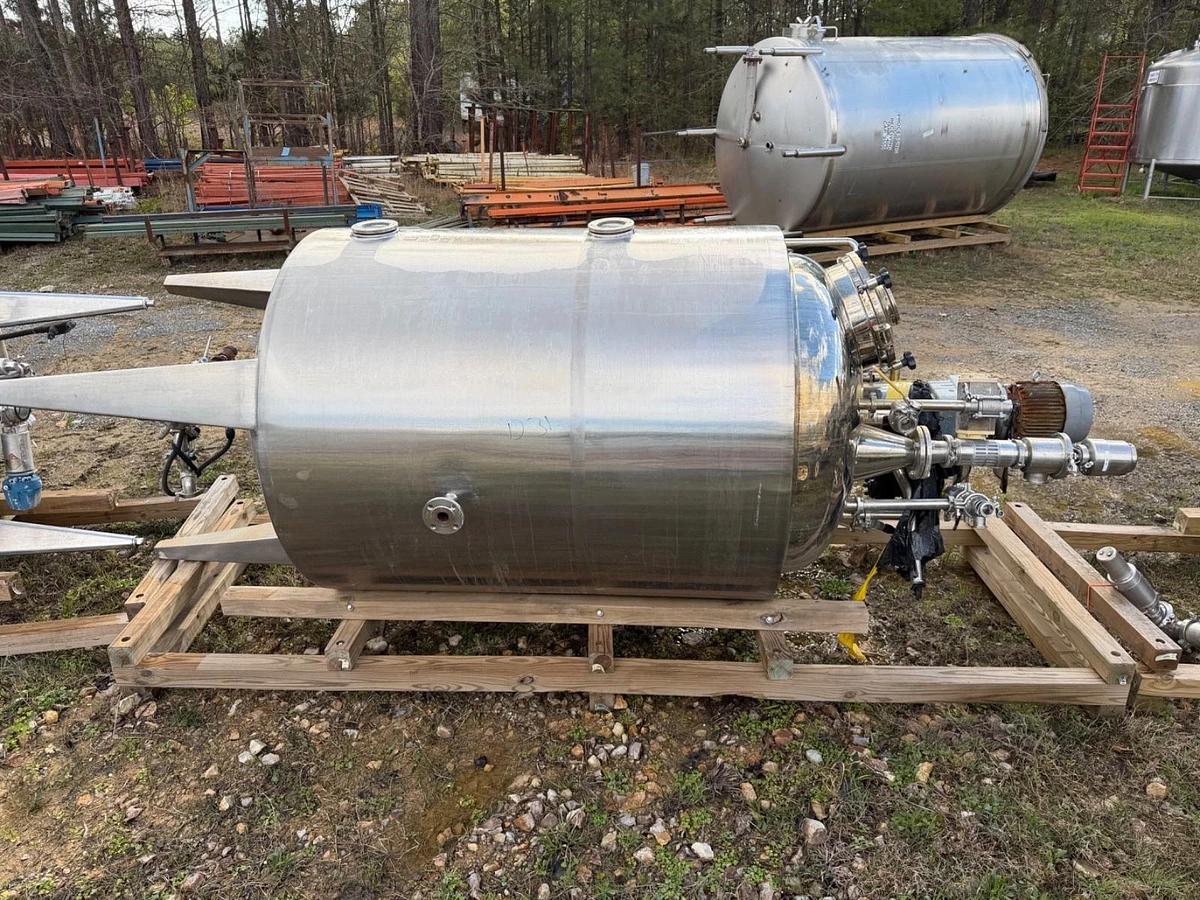 Used 500 Gallon 316 L  Jacketed Processor. Dome Top , Cone Bottom , 2 Available!