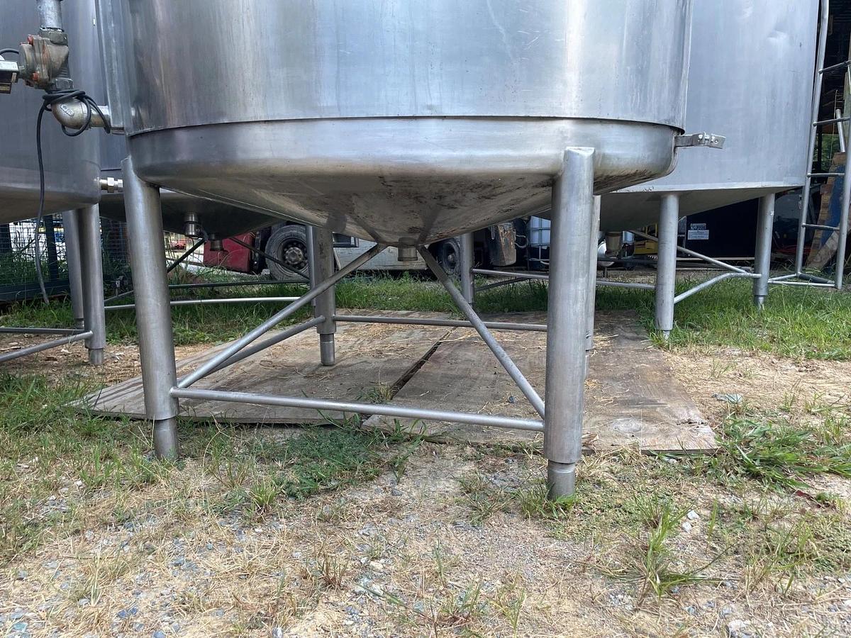 Used 500 Gallon Jacketed 304 Stainless Steel  w Cone bottom 50 PSI