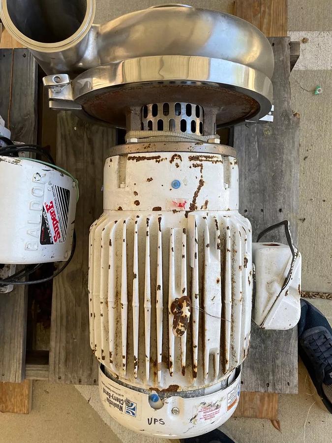 Used Waukesha 25 HP Centrifugal Pump.  Pump Model-2105  Inlet and Outlet 3 1/2 “