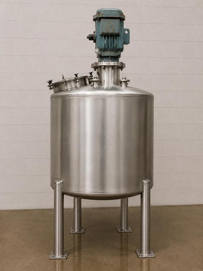Used 500 Gallon ARDE Barinco Stainless High Shear Homogenizer Emulsifier Mixer 15HP