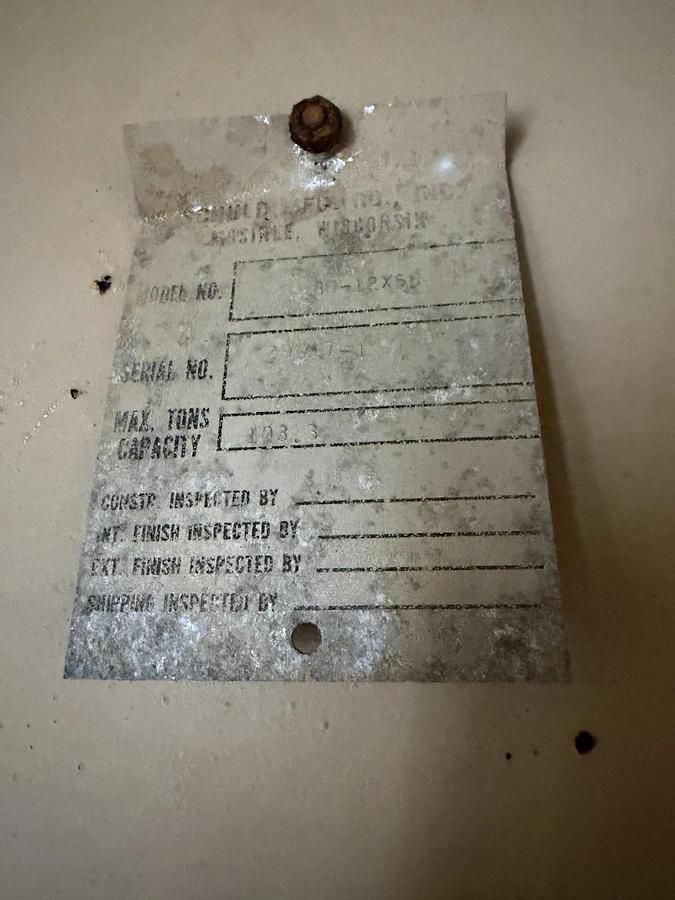 Used Pellet Resin Silo’s by Schuld Mfg , Model # 60-12 x 56 Vertical w/ Cone Bottom