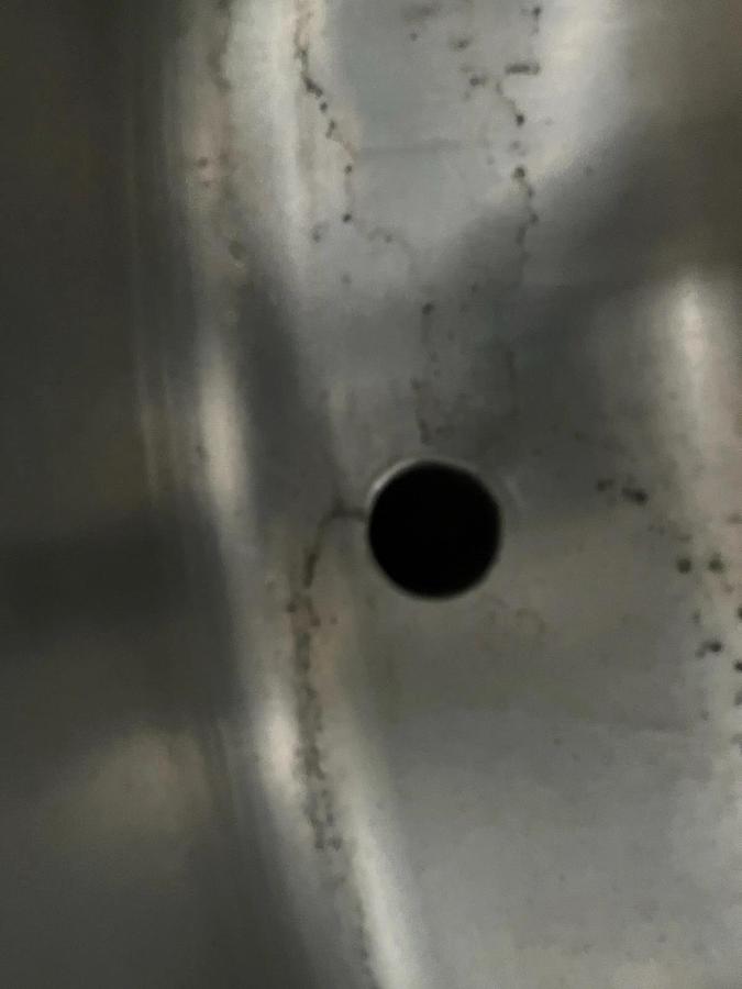 Refurbished 1500 Gallon Stainless Steel Tanks Sanitary Open Top ,Legs Slope Side Drain Qty 6