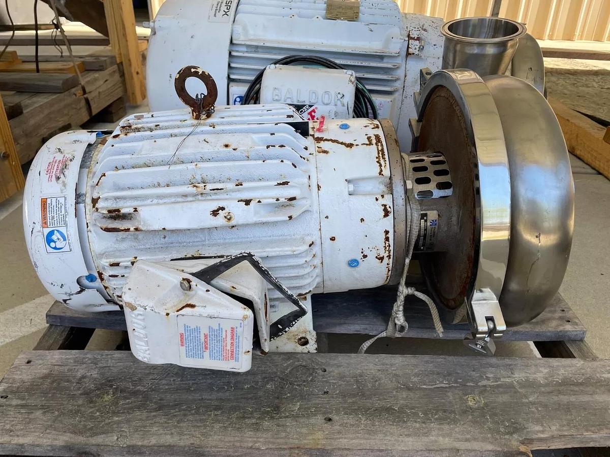 Used Waukesha 25 HP Centrifugal Pump.  Pump Model-2105  Inlet and Outlet 3 1/2 “