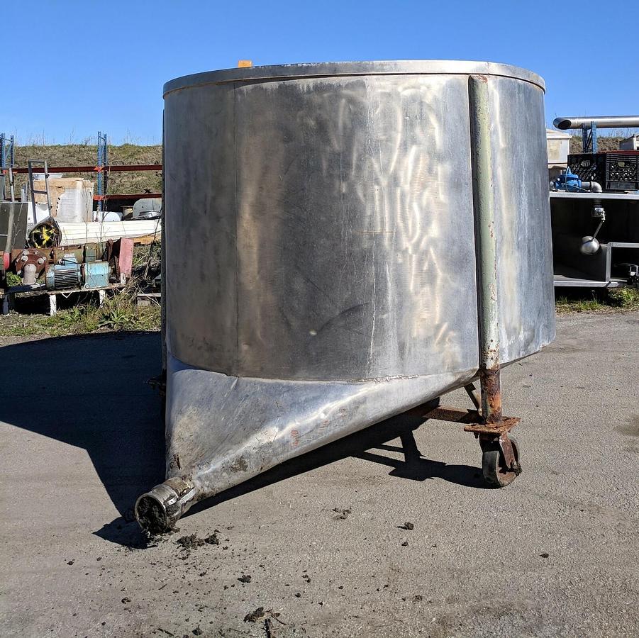 Used 125 Gallon Dixie Mixer 316 Stainless Steel Tank W High Shear Disperser  15 HP