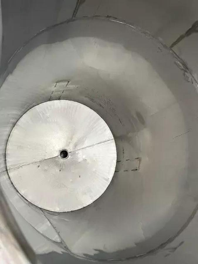 Used 500 Gallon 316 Stainless Steel Open Top Mix Tank W CIP Ring