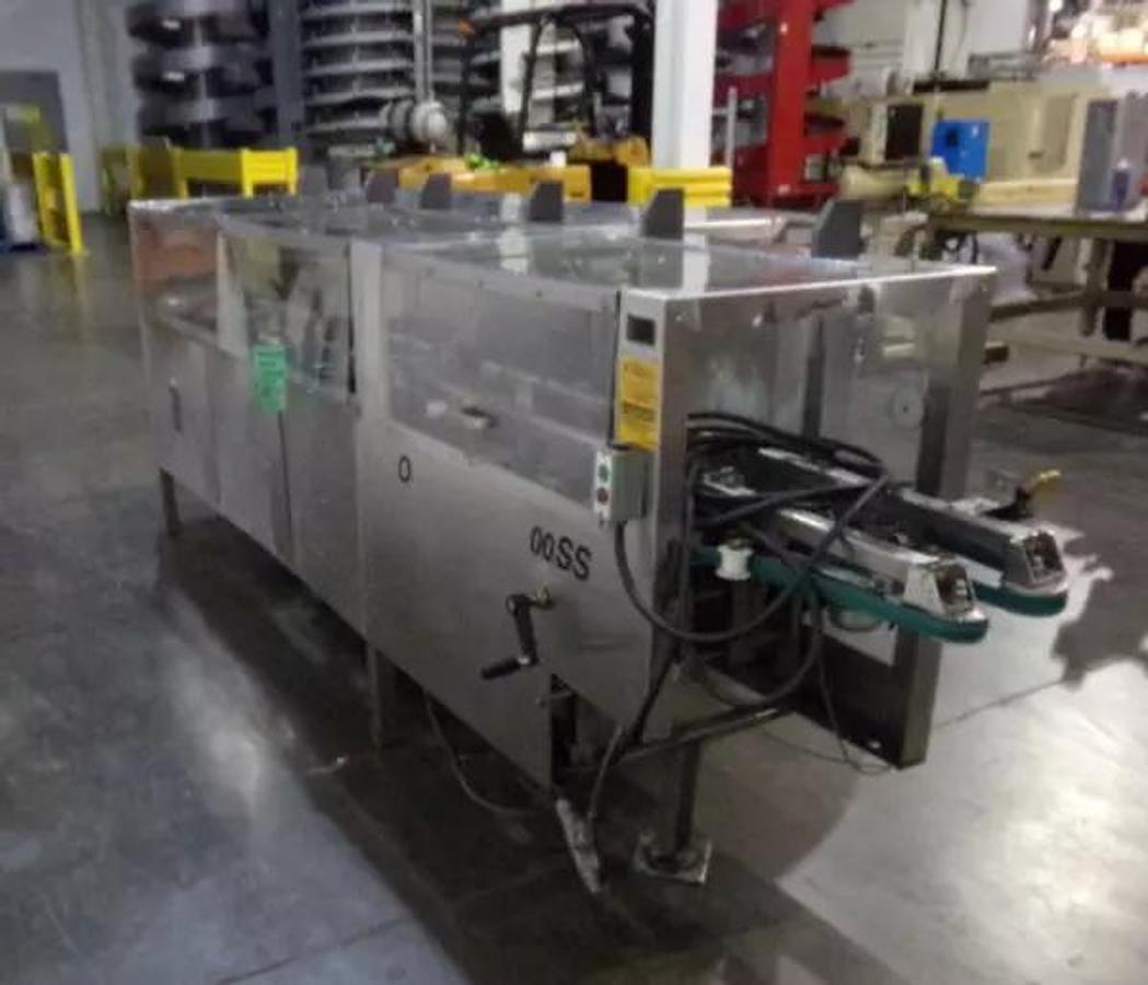Used PACE M600 Empty Bottle Unscrambler with Hopper Elevator, Stainless Steel