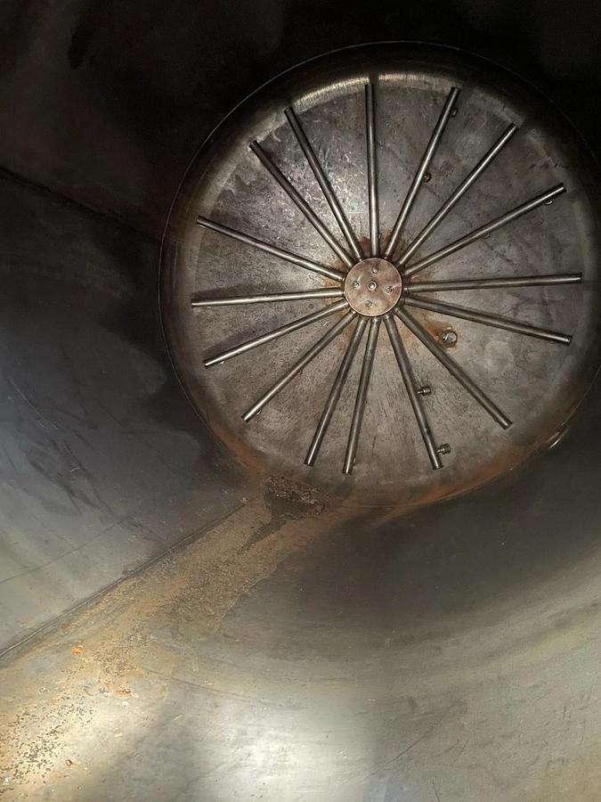 Used 2000 Gallon Stainless Steel Tank  By JV Northwest Dome Top Dish Bott