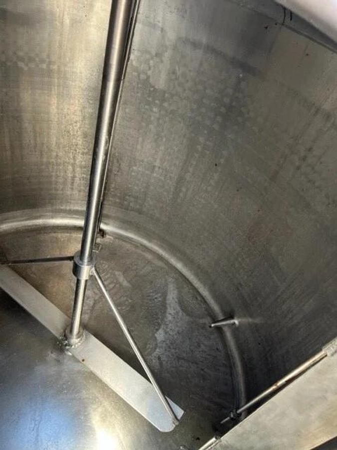 300 Gallon Stainless Steel Jacketed Processor Sweep w Mixer Tank dish Bottom