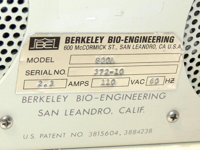 Used Berkeley BioEngineering Ocutome Model 800A Vacuum Suction Pump