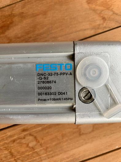 Used FESTO Part No: DNC-32-75-PPV-A-Q-S2 (27808674)