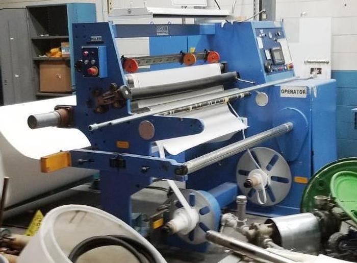 Used 62" ASHE INSPECTION SLITTER REWINDER