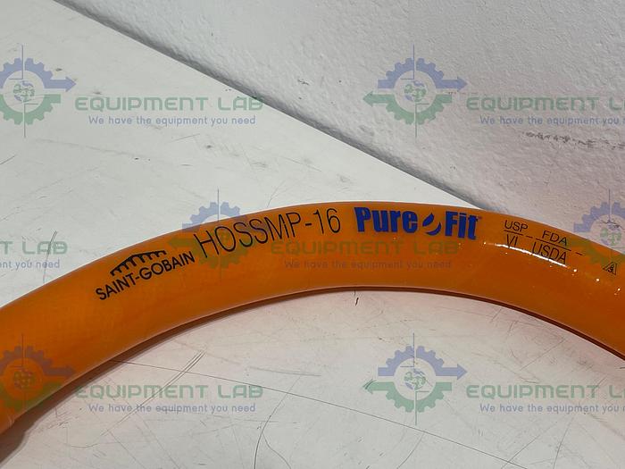 Used Saint Gobain HOSSMP-16 Pure Fit 48" Hose w/ 1" Sanitary Fitting 125PSI at 20°C
