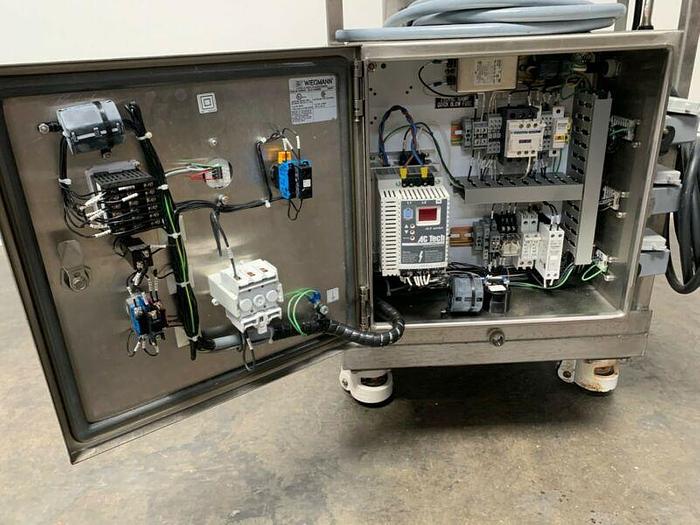 Used Hyclone 50L SV50171-01 Mixer w/ GTR 3Phase 1/4HP Motor on Rolling Cart