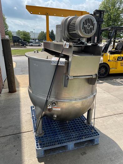Used 200 GALLON HAMILTON DOUBLE MOTION KETTLE - S/S - JACKETED