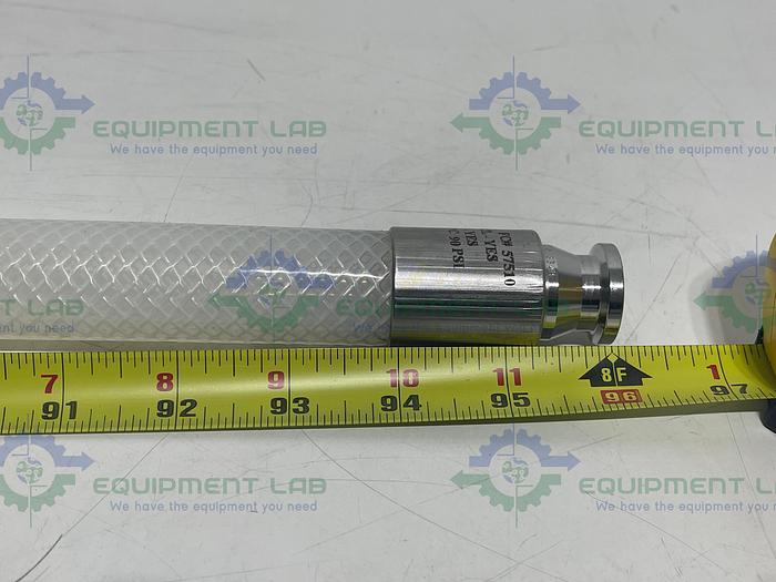 Used Saint Gobain 23035763 Pure Fit 96" Hose w/ 1" to 2" Sanitary Fitting 90 PSI