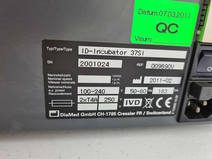 Used BioRad ID-Incubator 37 S I