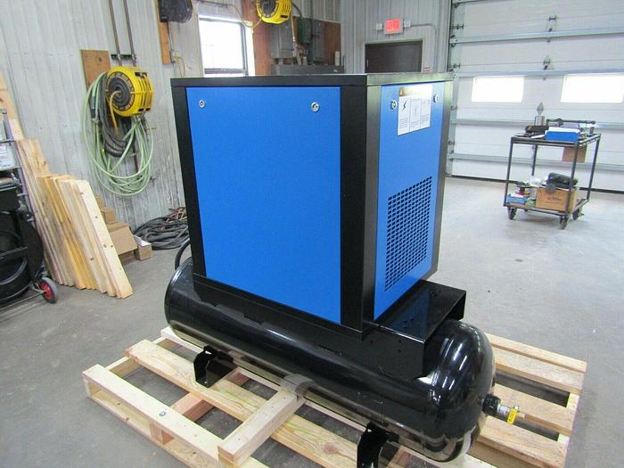 Air-Max 10hp.3 ph.Rotary Screw air Compressor W/desiccant dryer 12 year warranty