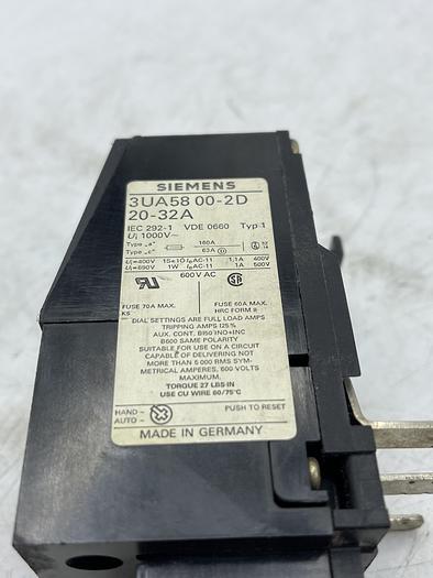 Used SIEMENS 3UA58 00-2D